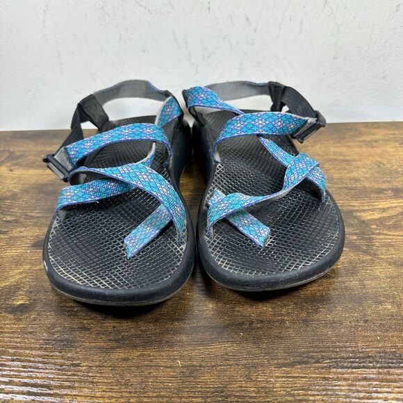 Chaco Z/Cloud 2 Trace Eclipse Blue Sport Hiking Sandals Shoes Women's Size 9 - Picture 2 of 8